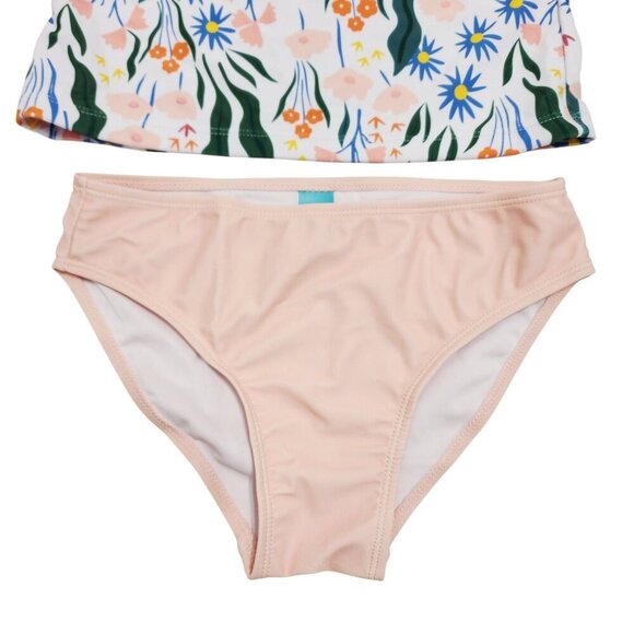 Girls Floral Tankini Swimsuit Set Size 9/10 bikini - Picture 4 of 6